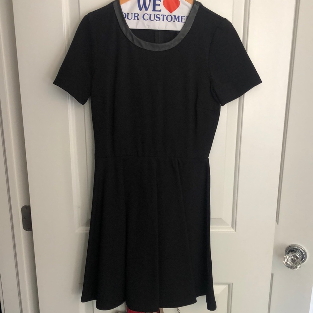 Madewell dress with leather collar